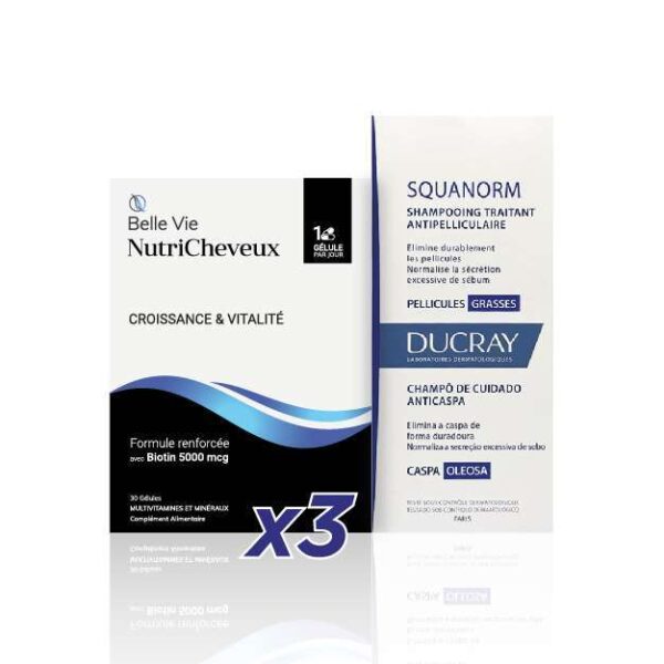 Nutricheveux+ Ducray Squanorm Oily Scalp Shampoo(200 ml)