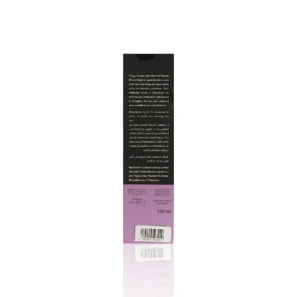 Back of Vitamin B6 hair serum