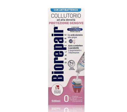 Biorepair Mouthwash gum protection for gum bleeding and infection front shot