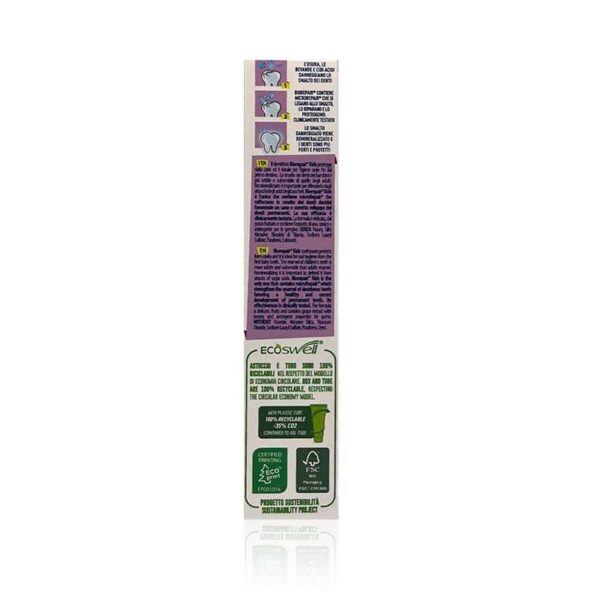Biorepair Kids 0-6 years side photo toothpaste grapes