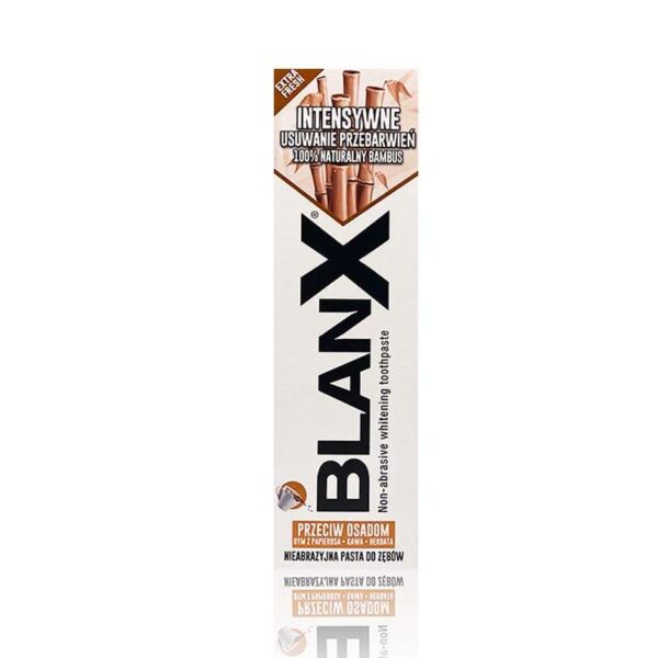Blanx intensive stain removal for coffee and smoking stains to teeth