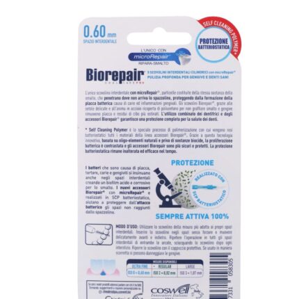 Biorepair Interdental Picks Ultrafine 0.6 mm back shot