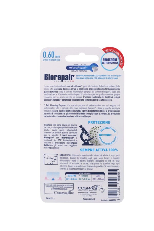 Biorepair Interdental Picks Ultrafine 0.6 mm back shot