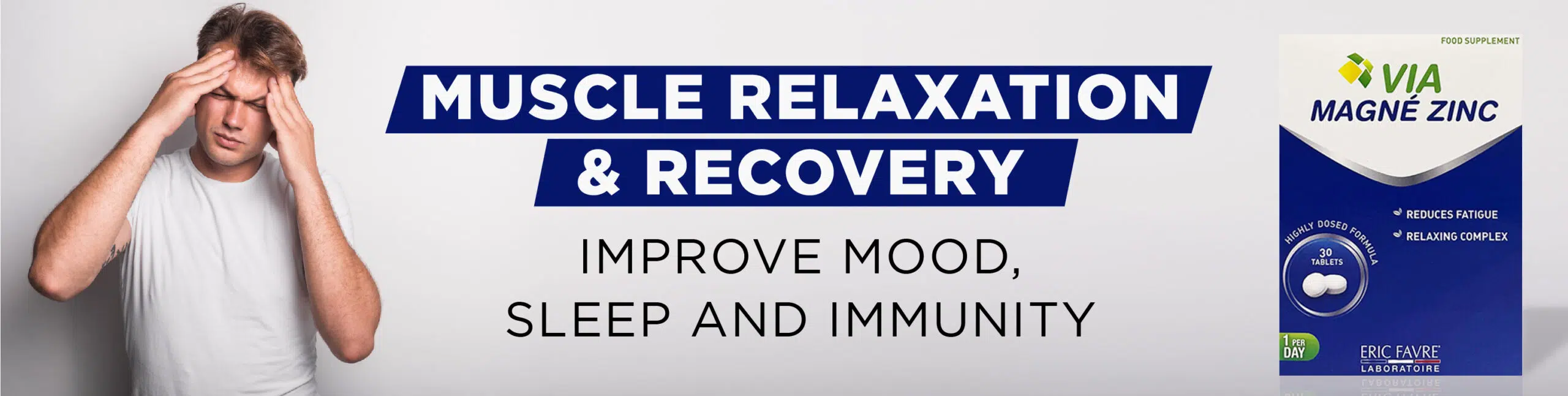 Muscle relaxation and recovery via magne zinc