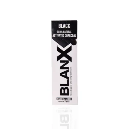 BlanX Black Charcoal Natural Active Carbon Toothpaste for whiter smile 75 ml- Front view