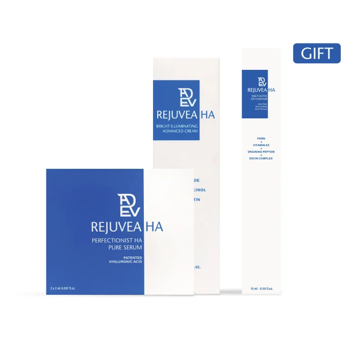 Rejuvea HA Perfectionist and Bright Illuminating Advanced cream with free multiactive eye contour bundle