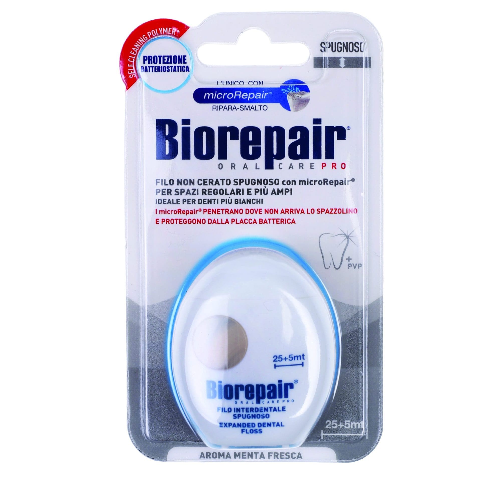 First-half-03-scaled-1.jpg Biorepair Unwaxed Spongy Dental Floss - Image 1